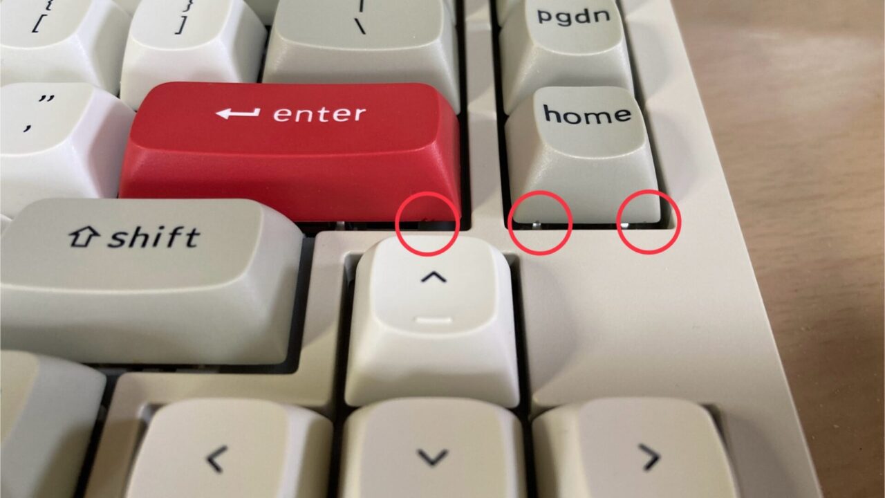 Keychron V1 Maxのキーキャップはキープラーで傷がつく