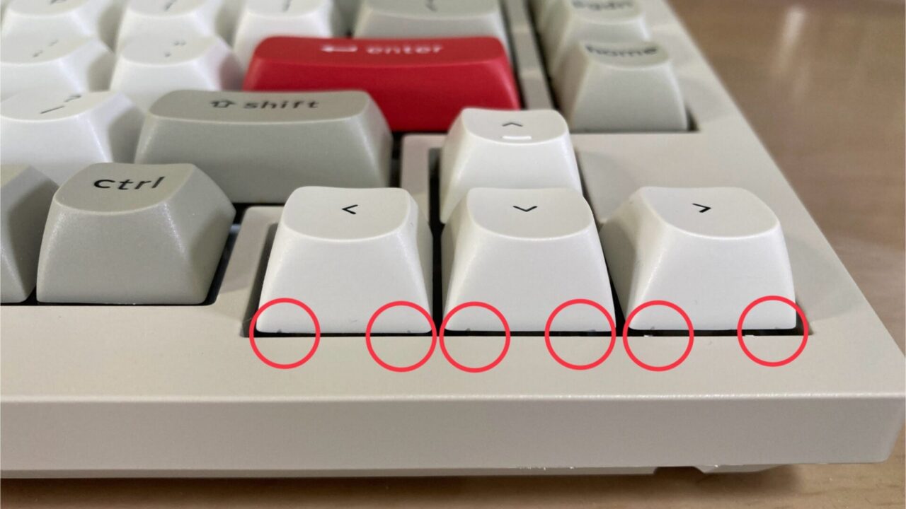 Keychron V1 Maxのキーキャップはキープラーで傷がつく