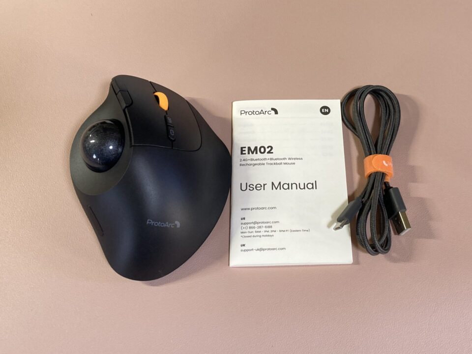 ProtoArc EM02 トラックボールマウスのレビュー