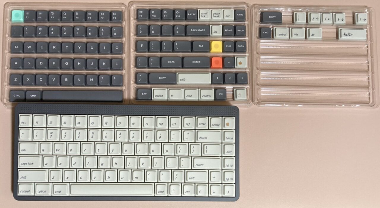 Node75の打鍵ミスを減らすLAKキーキャップ