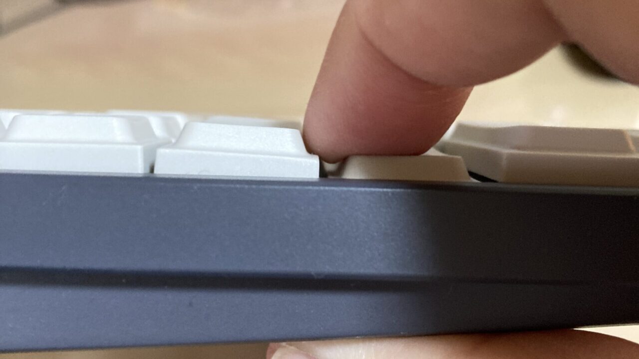 Node75の打鍵ミスを減らすLAKキーキャップ