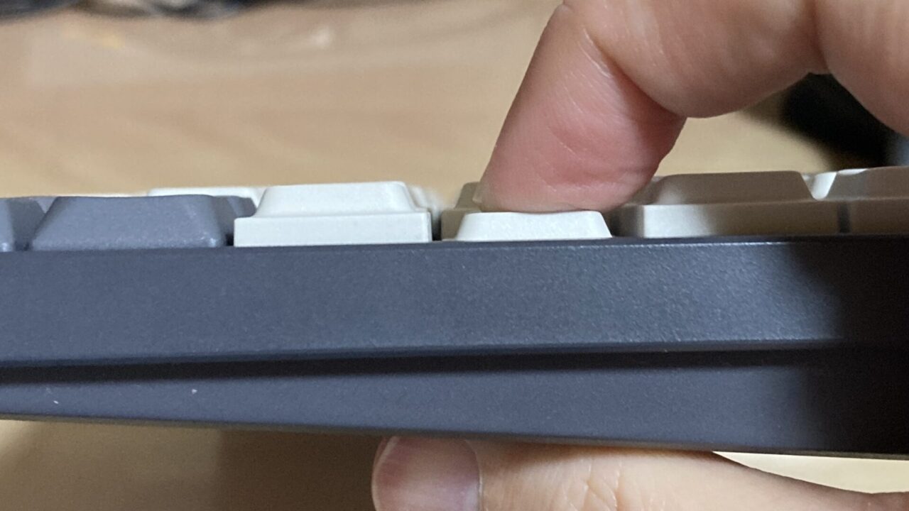 Node75の打鍵ミスを減らすLAKキーキャップ