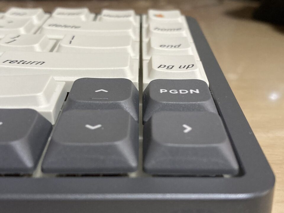 Node75の打鍵ミスを減らすLAKキーキャップ