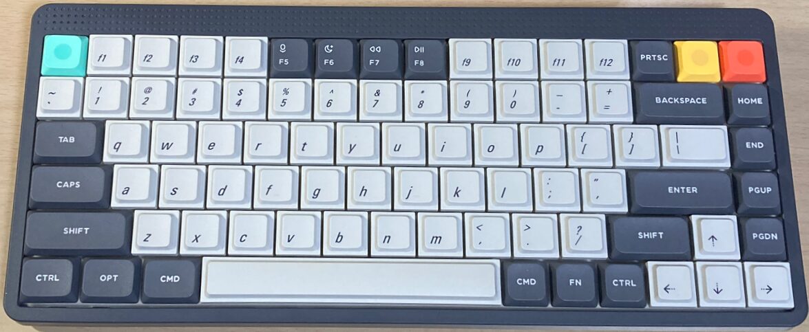 Node75の打鍵ミスを減らすLAKキーキャップ