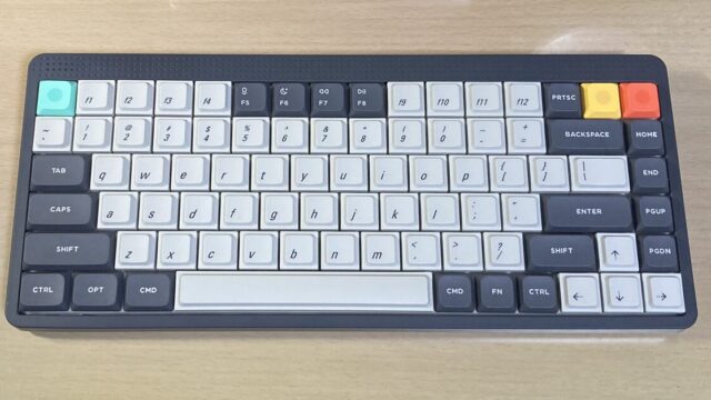 Node75の打鍵ミスを減らすLAKキーキャップ