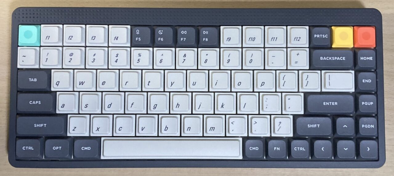 Node75の打鍵ミスを減らすLAKキーキャップ