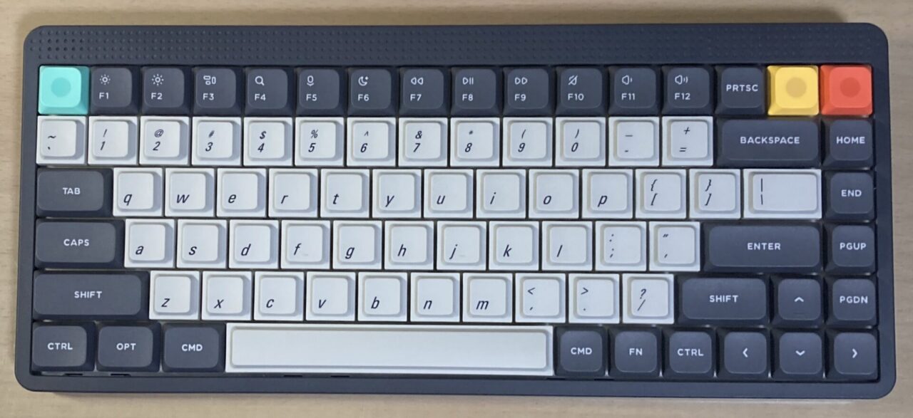 Node75の打鍵ミスを減らすLAKキーキャップ