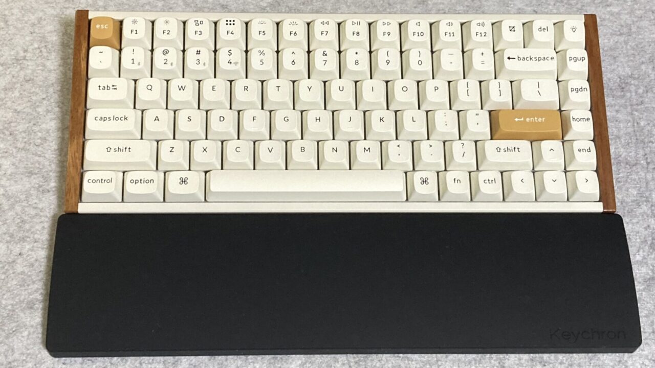 Keychron K2 HEレビュー純正シリコンパームレスト