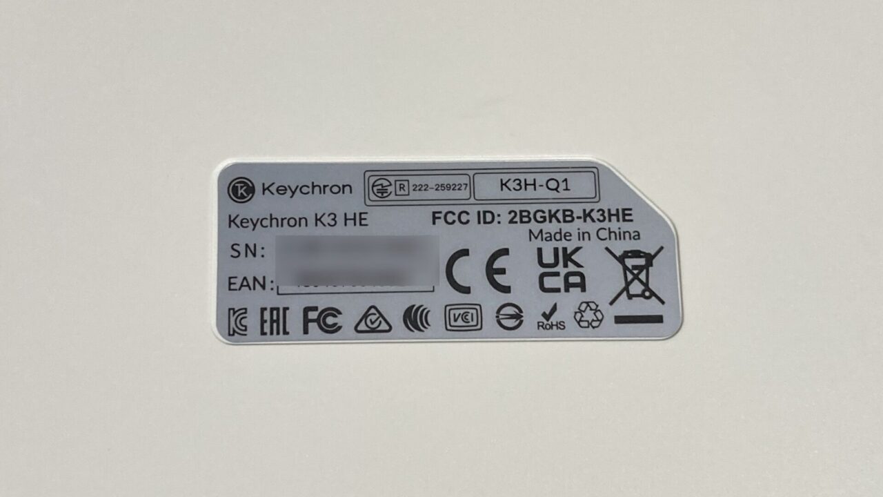 Keychron K3 HEレビュー